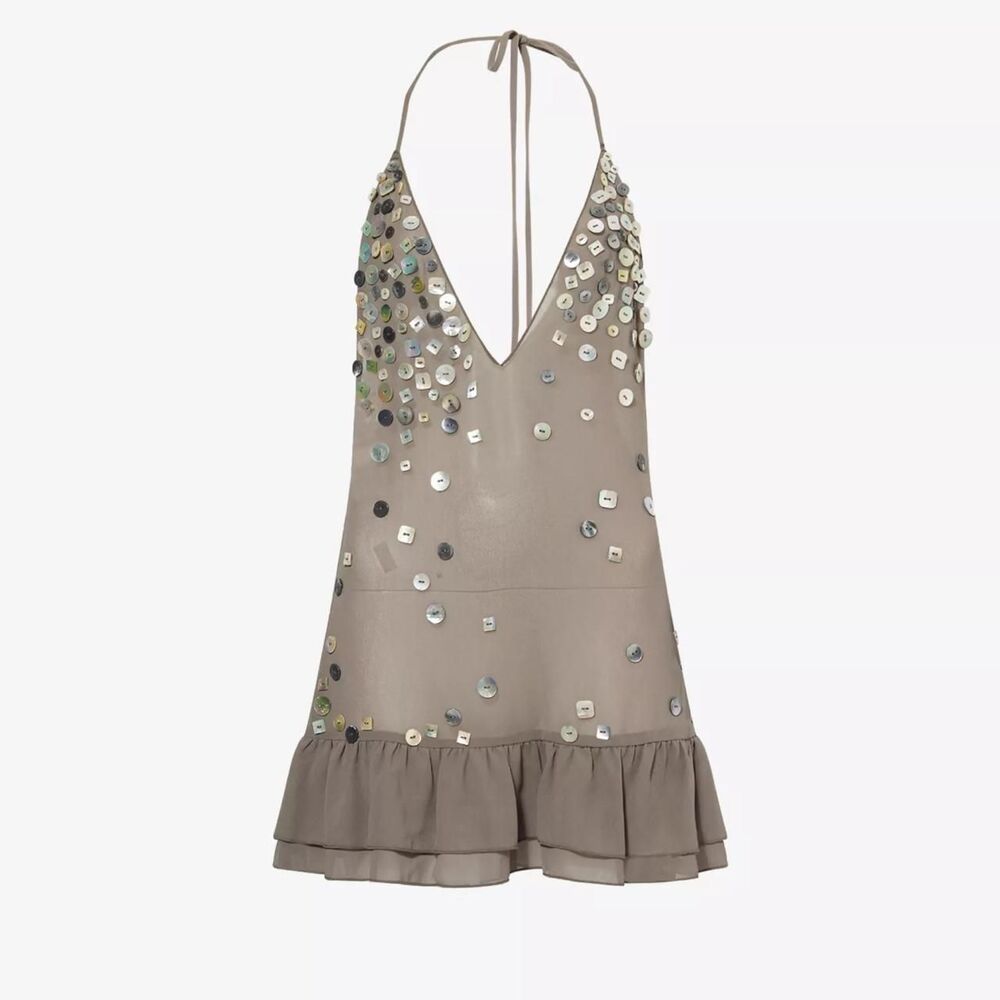 Jaded-london Women's Brown and Khaki Dress